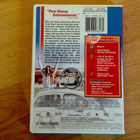 Herbie Fully Loaded DVD - Picture 2 of 4